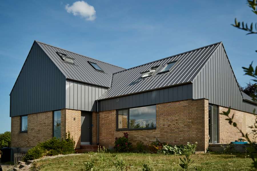 Gelbes Klinkerhaus aus den 70er Jahren wird supermodern, Haraldsvej 9, 9000 Aalborg